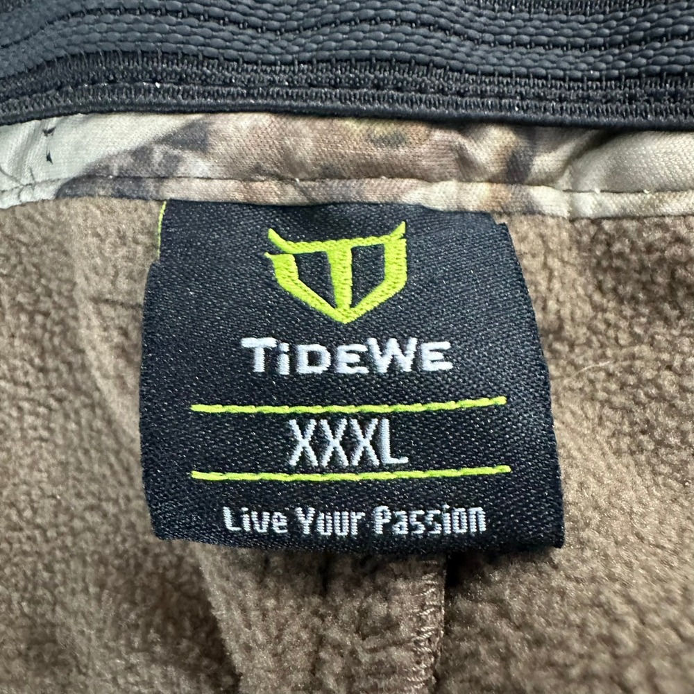 TideWe Mens Camouflage Fleece Lined Hunting Pants Size 3X Camo Tactical Outdoors - Picture 3 of 9